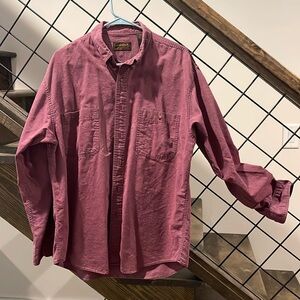 Vintage 90’s Eddie Bauer long sleeve button up collared shirt